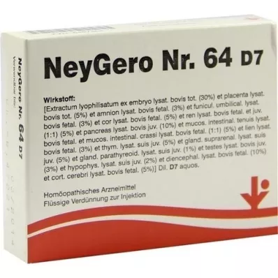 NEYGERO No.64 D 7 Ampollas, 5X2 ml