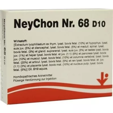 NEYCHON No.68 D 10 Ampollas, 5X2 ml