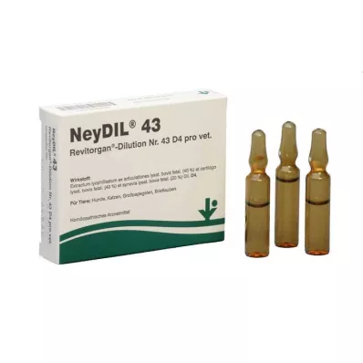 NEYDIL No.43 Revitorgan Dil.D 4 por vet. ampollas, 5X2 ml