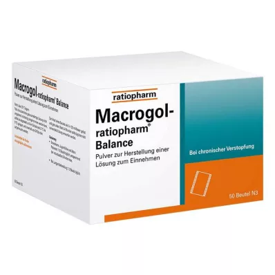 Macrogol ratiopharm Balance polvo para oral H.e. solución, 50 piezas