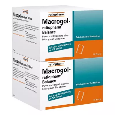 MACROGOL-ratiopharm Balance Plv.z.H.e.L.z.Einn., 100 uds MACROGOL-ratiopharm Balance Plv.z.H.e.L.z.Einn., 100 uds
