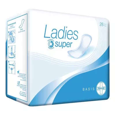 PARAM LADIES Compresas para incontinencia Basis super, 28 uds