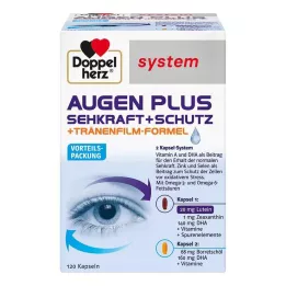 DOPPELHERZ Cápsulas del sistema Eyes plus visión+protección, 120 uds