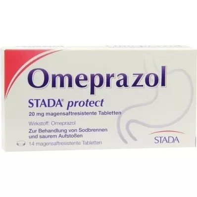 OMEPRAZOL STADA proteger 20 mg comprimidos con recubrimiento entérico, 14 uds