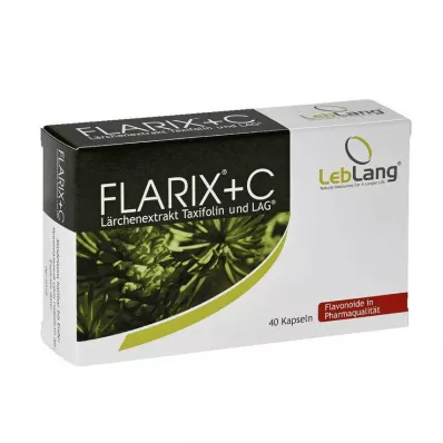 FLARIX+C Cápsulas de Taxifolina de Extracto de Alerce, 40 uds