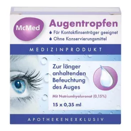 MCMED Pipetas monodosis de colirio, 15X0,35 ml