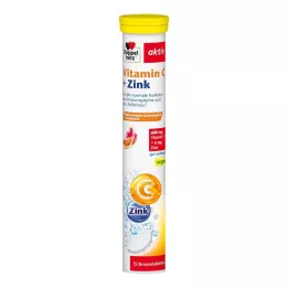DOPPELHERZ Vitamina C+Zinc Comprimidos efervescentes, 15 uds