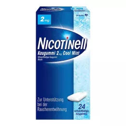NICOTINELL Chicle Cool Mint 2 mg, 24 uds