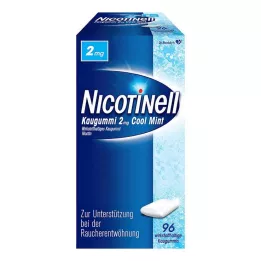 NICOTINELL Chicle Cool Mint 2 mg, 96 unidades