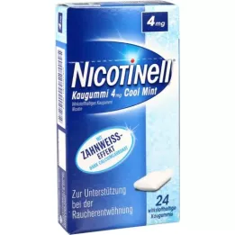 NICOTINELL Chicle Cool Mint 4 mg, 24 uds