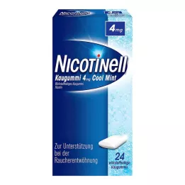 NICOTINELL Chicle Cool Mint 4 mg, 24 uds