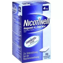 NICOTINELL Chicle Cool Mint 4 mg, 96 unidades