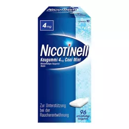 NICOTINELL Chicle Cool Mint 4 mg, 96 unidades