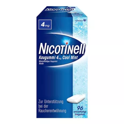 NICOTINELL Chicle Cool Mint 4 mg, 96 unidades