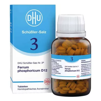 DHU Sal de Schüßler No. 3 tabletas de Ferrum Phosphoricum D12, 420 st