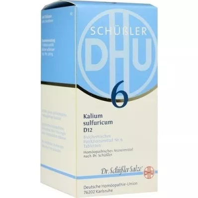 BIOCHEMIE DHU 6 Kalium sulphuricum D 12 comprimidos, 420 uds