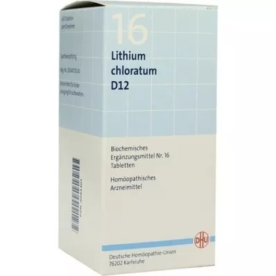 BIOCHEMIE DHU 16 Clorato de litio D 12 comprimidos, 420 uds