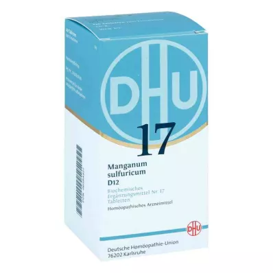 BIOCHEMIE DHU 17 Manganum sulphuricum D 12 tbl, 420 uds