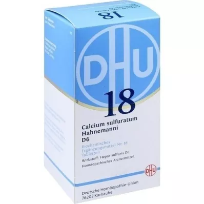 BIOCHEMIE DHU 18 Calcium sulphuratum D 6 comprimidos, 420 uds