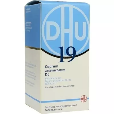 BIOCHEMIE DHU 19 Cuprum arsenicosum D 6 comprimidos, 420 uds