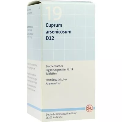 BIOCHEMIE DHU 19 Cuprum arsenicosum D 12 comprimidos, 420 uds