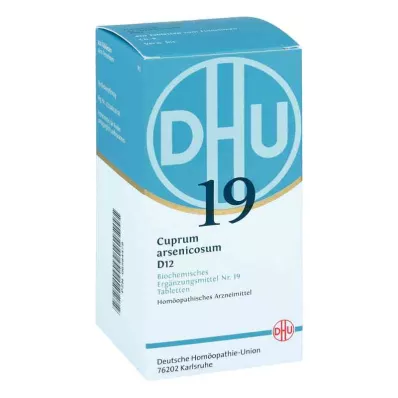 BIOCHEMIE DHU 19 Cuprum arsenicosum D 12 comprimidos, 420 uds