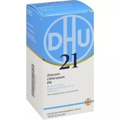 BIOCHEMIE DHU 21 Zincum chloratum D 6 comprimidos, 420 uds