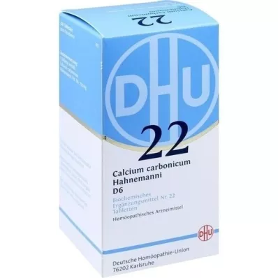 BIOCHEMIE DHU 22 Calcio carbónico D 6 comprimidos, 420 uds