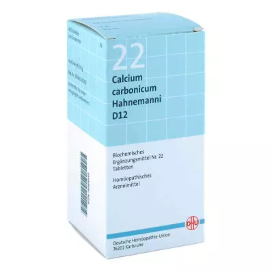 Bioquímica Dhu 22 tabletas de calcio carbonicum D12 (420 piezas)