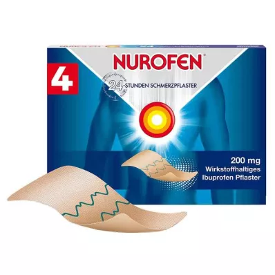 NUROFEN Parche para el dolor 24 horas 200 mg, 4 uds NUROFEN Parche para el dolor 24 horas 200 mg, 4 uds