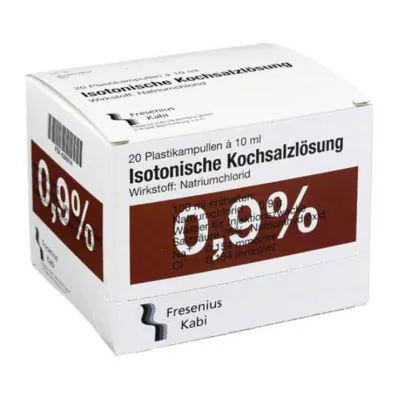 KOCHSALZLÖSUNG Solución inyectable Pl.Fresenius 0,9%, 20X10 ml KOCHSALZLÖSUNG Solución inyectable Pl.Fresenius 0,9%, 20X10 ml