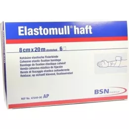 ELASTOMULL venda de fijación adhesiva de 8 cmx20 m, 6 uds