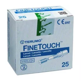 TERUMO Lancetas desechables FineTouch, 25 unidades