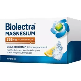 BIOLECTRA Magnesio 365 mg fortissimum limón, 40 uds