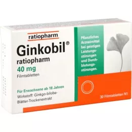 GINKOBIL-ratiopharm 40 mg comprimidos recubiertos con película, 30 uds