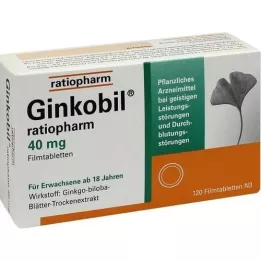 GINKOBIL-ratiopharm 40 mg comprimidos recubiertos con película, 120 uds