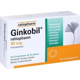 GINKOBIL-ratiopharm 80 mg comprimidos recubiertos con película, 120 uds