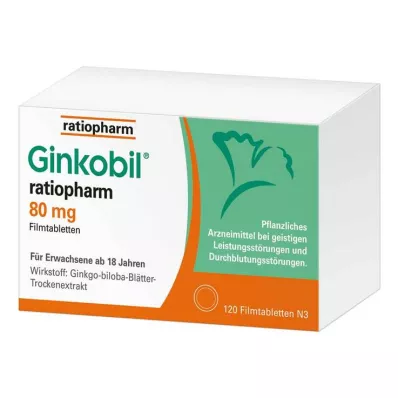 Ginkobil ratiopharm 80 mg con ginkgo biloba, 120 st