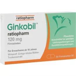 GINKOBIL-ratiopharm 120 mg comprimidos recubiertos con película, 30 uds