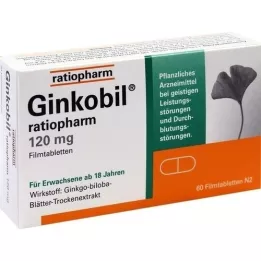 GINKOBIL-ratiopharm 120 mg comprimidos recubiertos con película, 60 uds