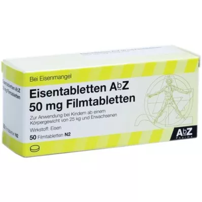 EISENTABLETTEN AbZ 50 mg comprimidos recubiertos con película, 50 uds