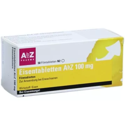 EISENTABLETTEN AbZ 100 mg comprimidos recubiertos con película, 50 uds