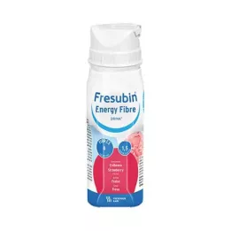 FRESUBIN ENERGY Fibra DRINK Fresa Botella de bebida, 4X200 ml