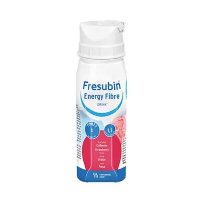 FRESUBIN ENERGY Fibra DRINK Fresa Botella de bebida, 4X200 ml