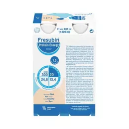FRESUBIN PROTEIN Energy DRINK Botella de bebida de frutos secos, 4X200 ml