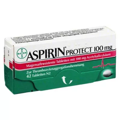 ASPIRIN Protect 100 mg comprimidos con cubierta entérica, 42 uds