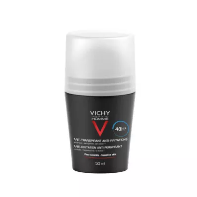 Desodorante roll-on Vichy Homme para pieles sensibles, 50 ml
