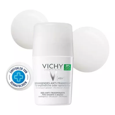VICHY DEO Antitranspirante Sensitive Roll-on 48h, 50 ml