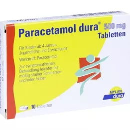 PARACETAMOL dura 500 mg comprimidos, 10 uds