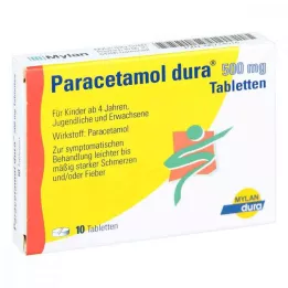 PARACETAMOL dura 500 mg comprimidos, 10 uds
